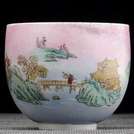 Пиала 115мл "Мостик", фарфор из Цзиндечжень (404442)-