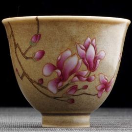 Пиала 140мл "Магнолия", фарфор из Цзиндечжень (404450)-