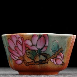 Пиала 120мл "Магнолия", фарфор из Цзиндечжень (404453)-