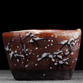 Пиала 85мл "Зима", керамика из Цзиндечжень (404454)-