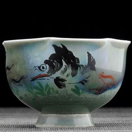 Пиала 110мл "Ёрш", фарфор из Цзиндечжень (404456)-