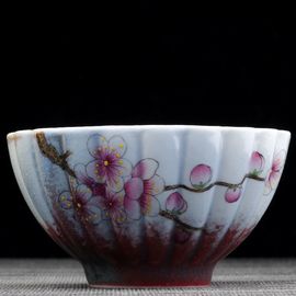 Пиала 120мл "Слива Мэй Хуа", фарфор из Цзиндечжень (404462)-