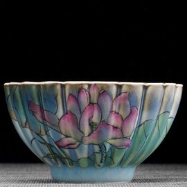 Пиала 120мл "Лотос", фарфор из Цзиндечжень (404463)-