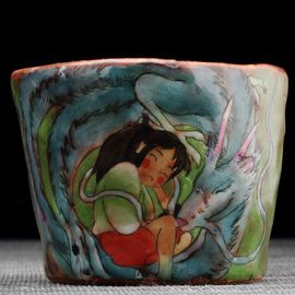 Пиала 90мл "Унесённые призраками", керамика из Цзиндечжень (404471)-