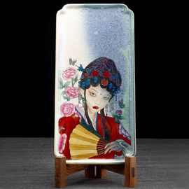 Подставка под посуду "Хуадань", фарфор из Цзиндечжэнь (80651)-