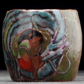 Пиала 110мл "Унесённые призраками", керамика из Цзиндечжень (404480)-