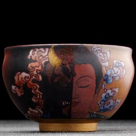 Пиала 250мл "В промежутке одной мысли", керамика из Цзиндечжень (404484)-