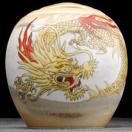 Чайница 435мл "Дракон", фарфор из Цзиндечжень (404510)-