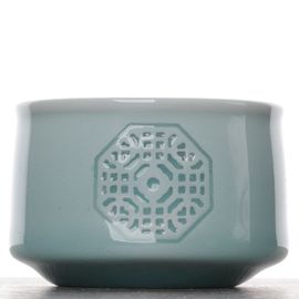 Пиала 90мл, керамика, голубой селадон (54668)-