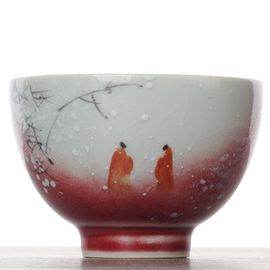 Пиала 75мл "Зима", Лан Яо Хун, фарфор (54678)-