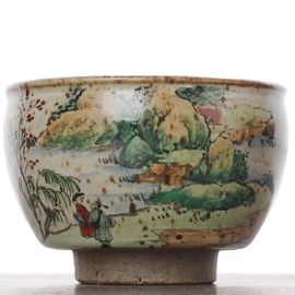 Пиала 145мл "Озеро", керамика, роспись (54686)-