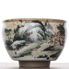 Пиала 145мл "Пейзаж", керамика, роспись (54689)-