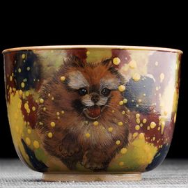 Пиала 115мл "Шпиц", керамика из Цзиндечжень (404522)-