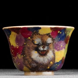 Пиала 95мл "Шпиц", керамика из Цзиндечжень (404526)-