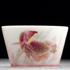 Пиала 105мл "Рыба Арована", фарфор из Цзиндечжень (404527)-