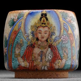 Пиала 195мл "Бодхисаттва Самантабхадра", керамика из Цзиндечжень (404540)-