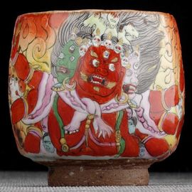 Пиала 130мл "Ваджрабхайрава", керамика из Цзиндечжень (404544)-