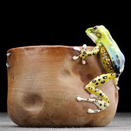 Пиала 175мл "Лягушка", мастер Цзэн Пэнчэн (54660)-