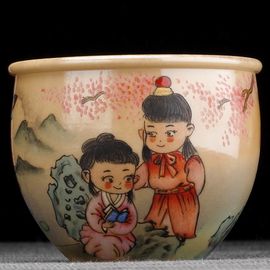 Пиала 115мл "Мультяшная", фарфор из Цзиндечжень (404587)-