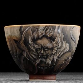 Пиала 130мл "Асура", фарфор из Цзиндечжень (404589)-