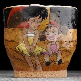 Пиала 195мл "Тоторо", керамика из Цзиндечжень (404553)-