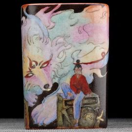 Пиала 225мл "Лаочжай от Пу Сунли", керамика из Цзиндечжень (404590)-