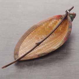 Набор из чахэ и ложечки чачи "Бамбуковая плетенка" (82300)-