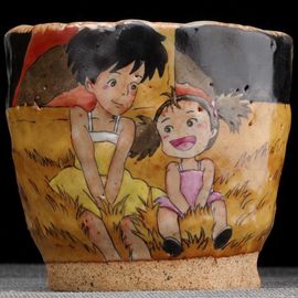 Пиала 200мл "Тоторо", керамика из Цзиндечжень (404566)-