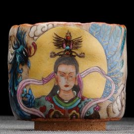 Пиала 120мл "Небожительница", керамика из Цзиндечжень (404595)-