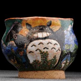 Пиала 235мл "Тоторо", керамика из Цзиндечжень (404574)-