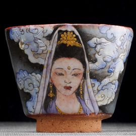 Пиала 145мл "Гуаньинь", керамика из Цзиндечжень (404573)-