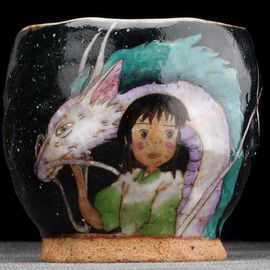 Пиала 210мл "Унесённые призраками", керамика из Цзиндечжень (404577)-