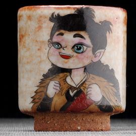 Пиала 90мл "Ао Бин и Шэнь Гунбао", керамика из Цзиндечжень (404600)-