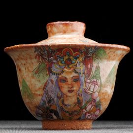 Гайвань 260мл "Гуаньинь", керамика из Цзиндэчжэнь (404615)-