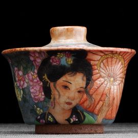 Гайвань 165мл "Красавица", керамика из Цзиндэчжэнь (404614)-