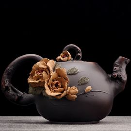 Чайник 370мл "Гунчунь - магнолия", цзяньшуйская керамика (791317)-