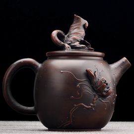 Чайник 145мл "Гунчунь - лотос", цзяньшуйская керамика (791325)