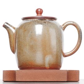 Чайник 175мл, дровяной обжиг, керамика (77372)-