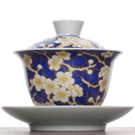 Гайвань 160мл "Слива Мэй Хуа", фарфор, шелкография (500494)-