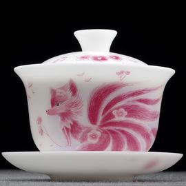 Гайвань 155мл "Цзювэйху из Книги гор и морей", сушао бинчжун фарфор (500466)-