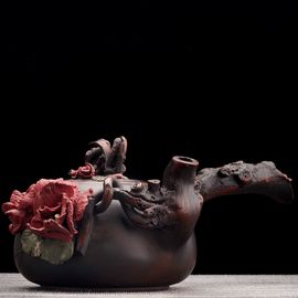 Чайник 255мл "Гунчунь - магнолия", цзяньшуйская керамика (791335)