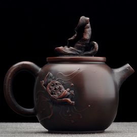 Чайник 145мл "Гунчунь - лотос", цзяньшуйская керамика (791348)