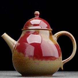 Чайник 190мл, керамика, глазурь Цзюньяо (77444)