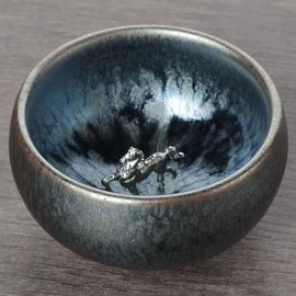 Пиала 130мл "Лошадь", Цзяньчжань, серебро (54780)