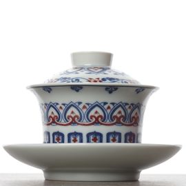 Гайвань 165мл "Узор", фарфор, шелкография (500561)-