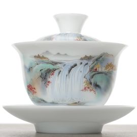 Гайвань 155мл "Водопад", фарфор, шелкография (500575)-