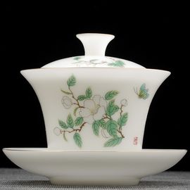 Гайвань 180мл "Цветы", сушао бинчжун фарфор (500568)-