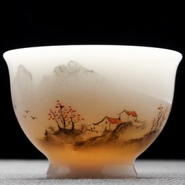 Пиала 140мл "Деревня", бинчжун фарфор (54736)-