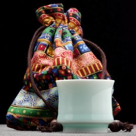 Пиала 80мл, фарфор, голубой селадон (54782)-