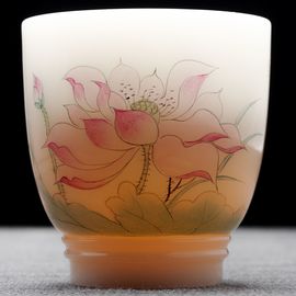 Пиала 130мл "Лотос", бинчжун фарфор (54739)-